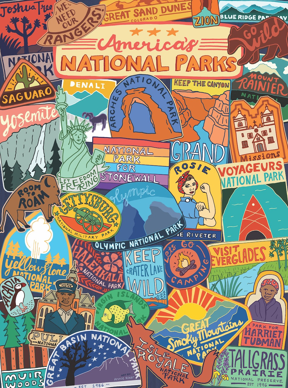 National Parks - Patches 1000 Piece Puzzle | Masterpieces